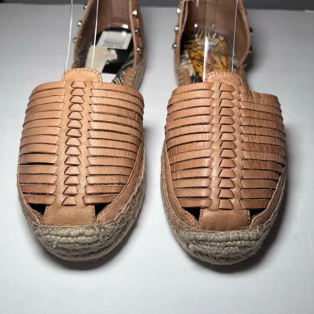 Dolce Vita Ceyla Espadrille Sandals Slip On Tan Brown Women Size 7.5